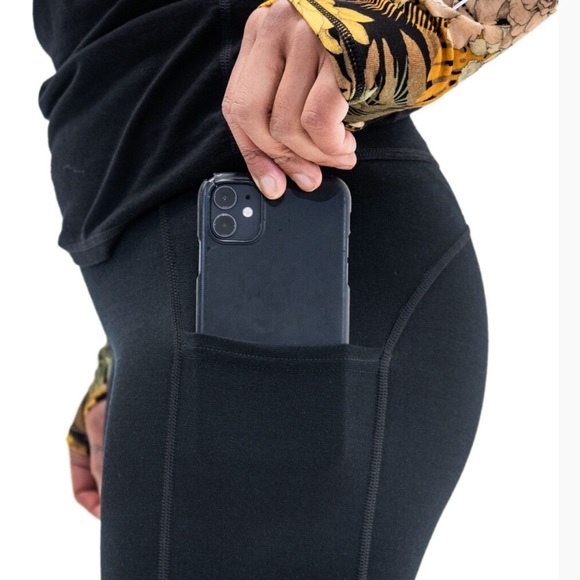 Mons Royale Merino Winter Leggings Women, Black, Size XS - NWT - Picture 4 of 9